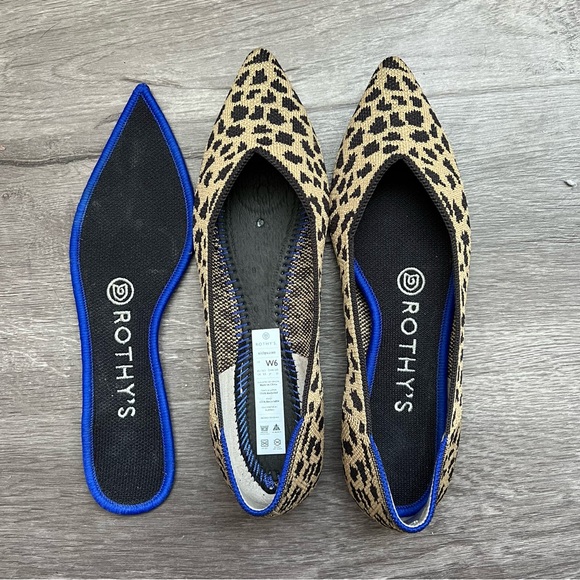 ROTHY’S The Point flats leopard print size 6 - Picture 5 of 9